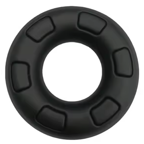 CASINO CHIP - BLACK SILICONE COCKRING