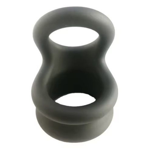 TUG 2 MEDIUM COCK RING / BALL STRETCHER - BLACK