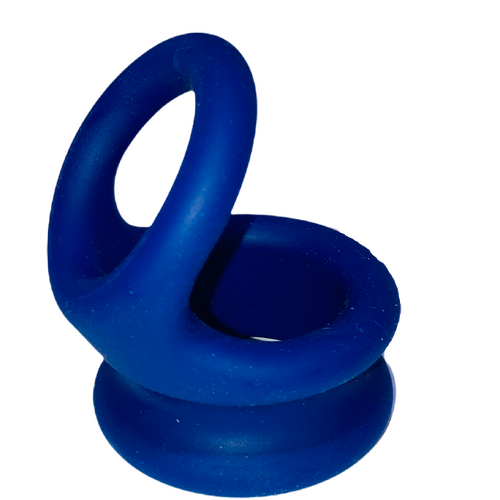 TUG 2 LARGE COCK RING / BALL STRETCHER - BLUE